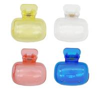 Vriusi 4pcs Toothbrush Protector Pods, Toothbrush Storage Clip, Travel Portable Toothbrush Holder, Travel Toothbrush Protective Cover, Household Toothbrush Case for Gym and School, Colore,