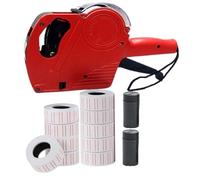 Vriusi 8 Digit Pricing Machine, Labeling Machine with Cover, English Coding Machine, Handheld Labeling Machine for Retail Shop, Multifunctional Practical Code Tagging Maker for Shopping Mall