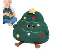 Vriusi Almohada de felpa de Navidad | Almohadas de Navidad de invierno | Árbol de Navidad de 15.75 pulgadas, almohadas de Navidad de renos para cama, sofá, decoración de vacaciones, almohadas de felpa