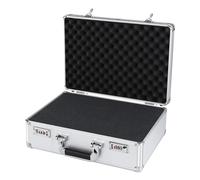 Vriusi Aluminum Hard Case, Multifunction Suitcase with Built-in Sponge, Heavy Duty Carrying Briefcase, Waterproof with Lock Hard Side Briefcases, 12.5x10.2x5.59in For Precision Equipment or Cameras