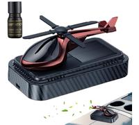Vriusi Ambientador solar para automóvil, ambientadores de aire con forma de helicóptero única, perfume de coche, decoración de salpicadero de lujo para decoración de interiores, hogar, SUV familiar