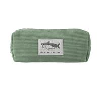 Vriusi Animal Pencil Pouch, Shark Embroidered Pencil Bag, Corduroy Shark Stationery Pouch, Portable Pen Pouch, Cute Pen Bag, Cute Big Shark Square High Value Stationery Storage Bag, verde, Se référer