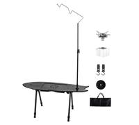 Vriusi Backpacking Mesa, Portable Camp Mesa, Creative Fish-Shaped Mesa, Lightweight Picnic Desk, Outdoor Festival Mesa, Plegable Camping Desk, Multi-Functional Camp Mesa, Compact Picnic Mesa,