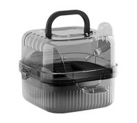 Vriusi Big Hamster Cage, Portable Hedgehog Carry Case, Small Animal Carrier with Water Bottle, Hamster Habitat for Travel, Breathable Pet Carrier, Use for Picnics and Shopping, Translucent Hamster