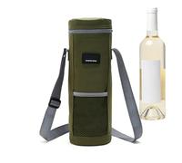 Vriusi Bolsa de vino aislada, bolsa de vino portátil, bolsa de vino tinto de barril, bolsa de vino, bolsa de vino, bolsa de vino portátil, bolsa de camping plegable, Verde militar, Refer to