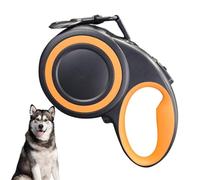 Vriusi - Cadena retráctil para perros retráctil, cadena para perros retráctil, resistente | Banda de perro tractor automático - Cadena retráctil con banda reflectante, 5M, mango antideslizante