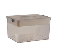 Vriusi Caja organizadora de medicamentos, multicapa, almacenamiento de píldoras de doble capa, caja de medicina de gran capacidad, caja de almacenamiento transparente para el hogar, la escuela y la