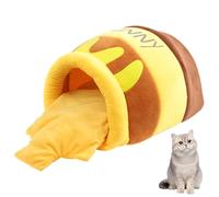 Vriusi Cama para gatos, linda cama, semienclosed Cat House, Washable Honeypot Cat Bed, Pet Tent Nest Sleeping Bed, Puppy House for Cats, Small Dog Bed, Cozy Cat House, Cat Tent Bed for Cats, Pet