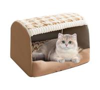 Vriusi Cama pequeña para mascotas, cama para mascotas, cama de interior para gato, cama para gatos no resbaladizos, resistente al agua, accesorios para gatos de interior, cama para mascotas, cama de