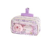 Vriusi Capybara Pen Pouch, Wide Opening Pencil Case, Zippered Pencil Case, Transparent Pencil Case, Capybara School Supplies, Multi Layer Pencil Case, Kids Pencil Case, Pen and Pencil Storage,