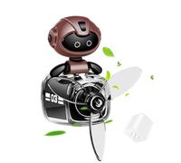 Vriusi Cartoon Robot Air Freshener, Car Vent Perfume Diffuser, Rotating Car Air Freshener, Robot Pilot Car Ornament, Car Interior Air Freshener, Cute Car Aromatherapy, Car Vent Clip Diffuser, Small C