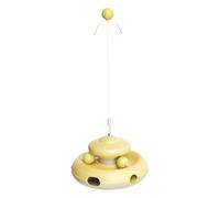 Vriusi Cat Teaser Wand Toy, Pet Track Ball Wand, Colorful Cat Self-Pleasure Toy, Turntable Cat Funny Stick Pet Toy, Pet Rotating Track, Multipurpose Cat Toy for Ejercise, Playing and Entertainment