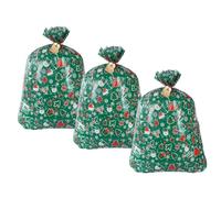 Vriusi Christmas Candy Bag, Christmas Bags Holiday, Large Capacity Goodies Bag for Christmas, Christmas Decoration Goodies Bags for Large Toys, Clothing, Biscuits, Scones and Plush Toys