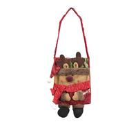 Vriusi Christmas Candy Bags, Fabric Treat Pouch Candy Bag, Christmas Tote Bag, Party Favor Bags, Holiday Doll Bags, Christmas Eve Bag for Snacks, Merry Christmas Bags for Christmas Party