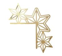 Vriusi Christmas Door Top Ornaments, Star Christmas Tree Door Topper Ornament, Wooden Door Frame Decor, Holiday Home Decor Fun Christmas Stars, Christmas Door Frame Corner Mark Decorations