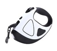 Vriusi Correa retráctil para perro, 10 m, blanco, Nylon, hasta 3 metros