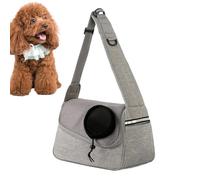 Vriusi Dog Carrying Sling, Shoulder Bag Pet Sling Carrier, Pet Sling Carrier with Storage Pocket, Dog Carry Bag with Pocket, Breathable Travel Pet Carrier, Puppy Carrier for Small Dogs, Pet Supplies