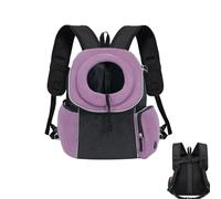 Vriusi Dog Chest Carrier, Portable Pet Carrying Backpack, Portable Breathable Cat Chest Bag with Exposed Pet Chest and Shoulders, Adjustable Pet Traveling Carrier Bag for Small and Medium Pets
