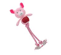 Vriusi Dog Chew Rope Toys | Squeaky Plush & Teething Dog Toys | Wear-Resistant Interactive Toys For Puppies and Dogs Interactive Dog Chew and Rope Toys - Safe, Squeaky Plush Teething Toys For