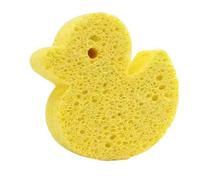 Vriusi Esponja de baño para bebé, esponja de pulpa de madera suave, limpiador de lavado corporal, esponja de ducha, removedor de piel muerta, bonito cepillo de ducha, suministros de baño para niños