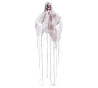 Vriusi Fantasma de Halloween al aire libre, Fantasma Volante de Halloween al aire libre, Accesorios espeluznantes de habitación secreta, Decoración fantasma Esqueleto de detalles Exquisito para Casa