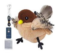 Vriusi Flying Flapping Bird with Catnip, Realistic Interactive Cat Feather Toys, Soft and Cozy Kitten Toys, Flapping Bird for All Breeds, Catnip Toys Perfect for Engaging and Playful Feline Fun