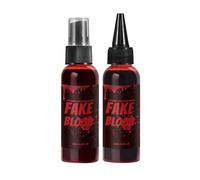 Vriusi Halloween Blood Set, Realistic Fake Blood Makeup, Halloween Horror Atmosphere Entertainment Makeup, Halloween Stage Blood, Halloween Fake Blood Props, Vampire Blood Makeup for Cosplay
