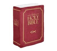 Vriusi Holy Bible Stuffed Pillow, Doll Pillow Plushie with Bible Verse, 33cm Book Shaped Pillow Toy, Bible Pillow, Bible Pillow Cushion for Living Room, Bedroom and Home Decoration