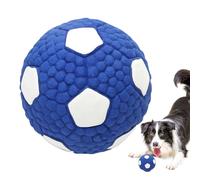 Vriusi Indestructible Dog Ball | Tough Puppy Soccer | Bouncing Squeaky Ball, Interactive Chew Toy Sturdy Puppy Balls Dog Training Toy Soccer Ball Chew Durable Dog Ball Tough Squeaky Ball