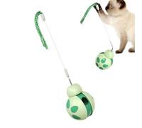 Vriusi Indoor Cat Teaser Toy, Interactive Wobble Pet Cat Toy with Teaser Rope, Slow-Feeding Treat Dispensing Pet Cat Exercise Companion, Fun Activity Toy for Living Room, Pet Shelter Playtime