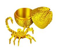 Vriusi Integrated Movable Facehugger, Printed Decoration, Movable Animal Toy, Printed Multi-Jointed Classic Movie Character, Creative Desktop Ornament, Alien Egg Printed Toy, Car Ornament