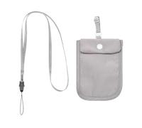 Vriusi Invisible Washable Underwear Bra Bag, Secret Stash Pocket with Adjustable Elastic Strap, Under Clothes Adjustable Money Belt Pouch, Secret Travel Pocket for Passport, Money and Valuables, Gris,