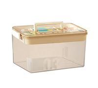 Vriusi Medicine Organizer Box, Multi-layer Medicine Box, Double-layer Pill Storage, Household Large-capacity Medicine Box, Transparent Storage Medical Box for Home, School and Offices