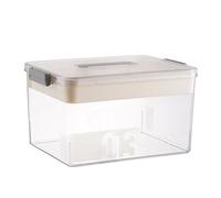 Vriusi Medicine Organizer Box, Multi-layer Medicine Box, Double-layer Pill Storage, Household Large-capacity Medicine Box, Transparent Storage Medical Box for Home, School and Offices