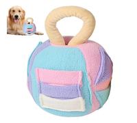 Vriusi Pelota chirriante de Felpa para Perros, Bonita Bola de Entrenamiento Cerebral, Bolas de Felpa de Peluche para Perros, Juguetes de interactivos, dispensador de golosinas para