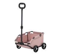 Vriusi Pet Carriage Dog Stroller, Small Pram, Lightweight Pet Stroller, Folding Strollers With Storage Basket LightPink/gray/black Suitable for Dogs and Cats Traveling