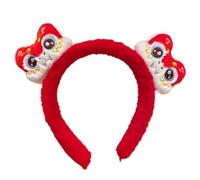 Vriusi Red Snake Plush Headband, Snake Plush Head Wear, China Año Nuevo Headband, Spring Festival Headwear, Lindo Snake Plush Accessory, Año Nuevo, Headwear, Plush Snake Headband, Festival Headband,