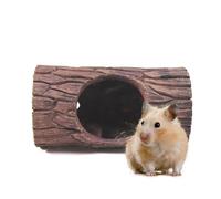 Vriusi Reptile Tree Hide, Resin Lizard Sleeping Cave, Hollow Log Hide, Simulation Log Hide, Reptile Shelter, Reptile Tank Accessories, Lizard Habitat Hide, Reptile Tank Shelter