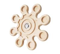 Vriusi Rotating Chinchilla Toy, Interactive Wooden Enrichment Toys, Hamster Chewing Toys, Funny Cage Accessories for Chinchilla, Hamster, Bunny, Pet Chew Toys for Small Animals