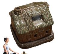 Vriusi Soporte de incienso para casa, quemador de incienso de cerámica para cabaña de troncos, soporte de incienso para meditación, yoga, spa, decoración de habitación, decoración de mesa