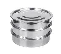 Vriusi Stainless Steel Sprouts Growing Kit, Stainless Steel Sprout Grower, Round Sprouting Grower, Microgreens Propagator Set, 7.8 Inch Sprouter, Mesh Trays Sprouter, Base Lid Sprouter for Kitchen