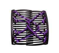 Vriusi Stretchy Hair Combs, Popular Retro Magic Hair Comb, Magic Women Comb Clip, Creative Elastic Hairpin, Double Comb Hair Clip, Multipurpose Hair Accessories for Braided Hair, Bun and Low Ponytail
