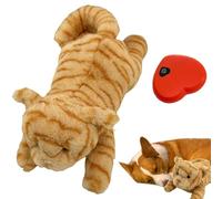 Vriusi Stuffed Heartbeat Toy for Dogs, Heartbeat Toys for Puppies, Calming Puppy Toys, Plush Heartbeat Pillow, Stress Relief Puppy Toys, Puppy Comfort Toys, Dog Toys, Soft Plush Heart Toy