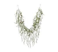 Vriusi Vides artificiales, guirnalda de hiedra falsa, plantas colgantes de hojas verdes, plantas artificiales para decoración del hogar, vegetación sintética para paredes, vegetación de árbol de