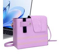 Vriusi Water Cup Storage Bag, Portable Sports Water Bottle Holder, Elegant Travel Cup Holder Bag, Women's Shoulder Purse with Adjustable Shoulder Strap, Fits Most Water Bottles for Travel, violeta,