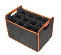 Vriusi Wine Bottle Boxes, Felt Wine Storage Bag, 12-Bottle Wine Bags Divider Wine Carrier, Liquor Bottle Tote with Comfort Handle, Portable Wine Tote Bag for Picnic, Travel and Camping, multicolor,