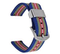 VRKRTVBLB Correa De Reloj De Lona De Nailon De Liberación Rápida, Pulsera Unisex De 18-24 Mm, Correa De Repuesto, Relojes Inteligentes, Relojes De Cuarzo, Relojes Tradicionales(B,24mm)