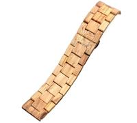 VRKRTVBLB Correa de reloj de madera de liberación rápida 20 mm 22 mm Correa de reloj unisex Pulsera de madera(Brown,20mm)