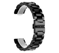 VRKRTVBLB Correa de reloj de madera de liberación rápida, correa de repuesto de pulsera unisex de 20 mm y 22 mm(Black,22mm)