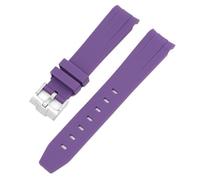 VRKRTVBLB Correa De Reloj De Silicona, Correa De Reloj Unisex Con Hebilla De Acero Inoxidable De 20mm Y 22mm(Purple,22mm)